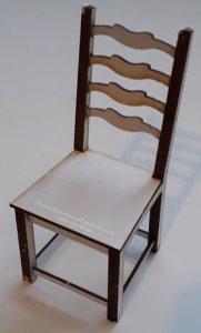 (image for) Miniature 1/4 Scale Ladder Back Chair Kit