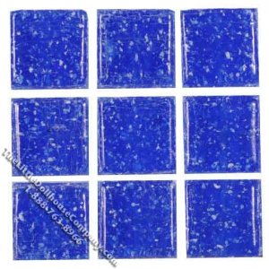 (image for) Miniature Dark Blue Glass Mosaic Tile Sheet(Discontinued)