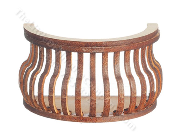 (image for) Miniature Round Balcony with S-Curve for Dollhouses