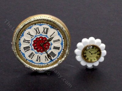 (image for) Dollhouse Miniature Pair of Clocks