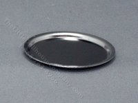(image for) Miniature Round Metal Tray for Dollhouses