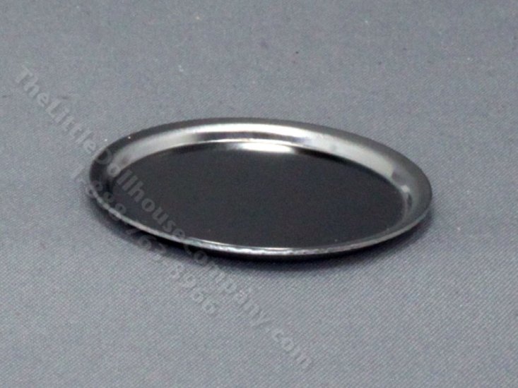 (image for) Miniature Round Metal Tray for Dollhouses