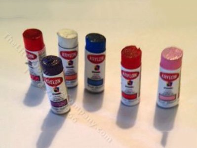 (image for) Miniature Spray Paint Cans Kit for Dollhouses