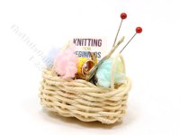 (image for) Miniature Knitting and Crochet Basket by Taylor Jade