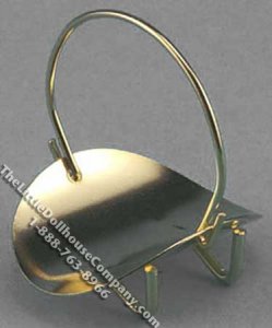 (image for) Miniature Brass Fireplace Log Holder for Dollhouses