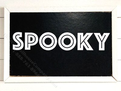 (image for) Miniature Rectangular Framed 'Spooky' Print