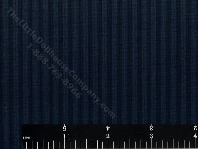 (image for) Blue on Blue Stripe Miniature Wallpaper for Dollhouses
