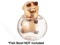 (image for) Miniature Reaching Siamese Cat for Dollhouses