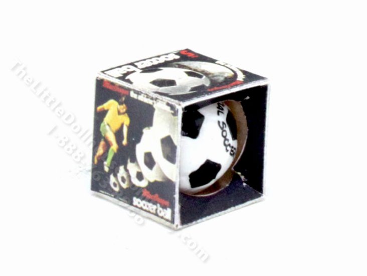 Vintage Miniature Soccer Ball in Box [MJD 2635] The Little Dollhouse