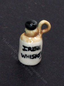 (image for) Miniature Stoneware Whiskey Jug for Dollhouses