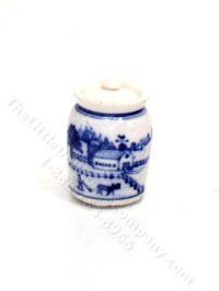 (image for) Vintage Miniature Farm Motif Clay Jar by J Clark