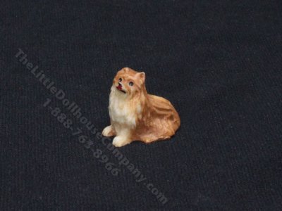 (image for) Full or Half Scale Miniature Pomeranian Dog for Dollhouses