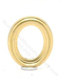 (image for) Miniature Gold Coloured Oval Frame