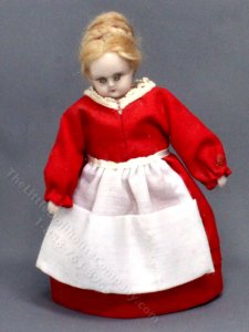 (image for) Miniature Porcelain Mrs. Claus Doll
