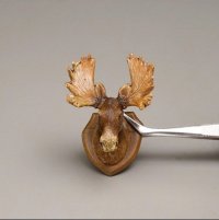 (image for) Miniature Wall Mount Moose Head