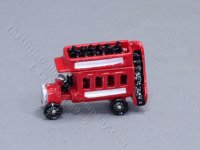 (image for) Miniature Double-Decker Toy Bus for Dollhouses