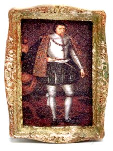 (image for) Miniature 17th Century Portrait Framed by Judith Blondell