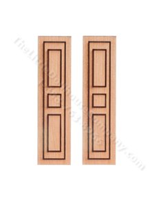 (image for) Miniature Square Center Shutters for Dollhouses