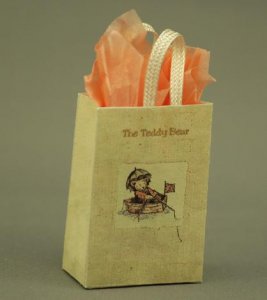 (image for) Dollhouse Scale Model Little Bear Paper Shopping Bag