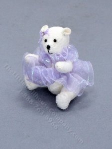 (image for) Miniature Bear with Tutu for Dollhouses