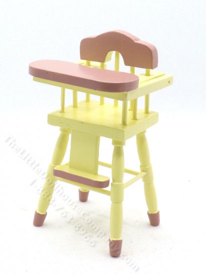 (image for) Miniature Yellow and Purple High Chair