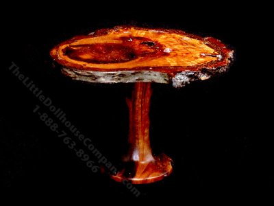 (image for) Handmade Miniature Live-Edge Side Table for Dollhouses
