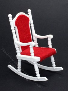 (image for) 1/18th Scale Miniature Rocking Chair for Dollhouses