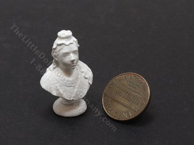 (image for) Miniature Queen Victoria Bust Ornament - Marble