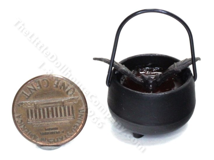 (image for) Miniature Cauldron with a Bat