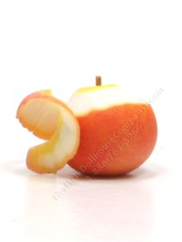 (image for) Miniature Peeled Apple by Charlotte Willmott of Mouse House