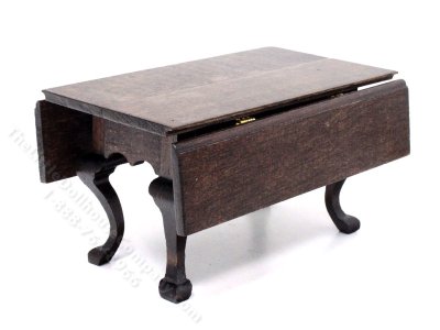 (image for) Handmade Miniature Drop Leaf Dining Table for Dollhouses