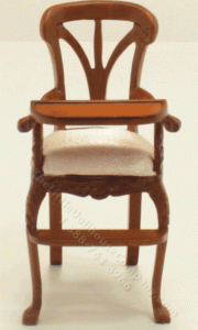 (image for) Miniature 6 Piece Walnut Nursery Set