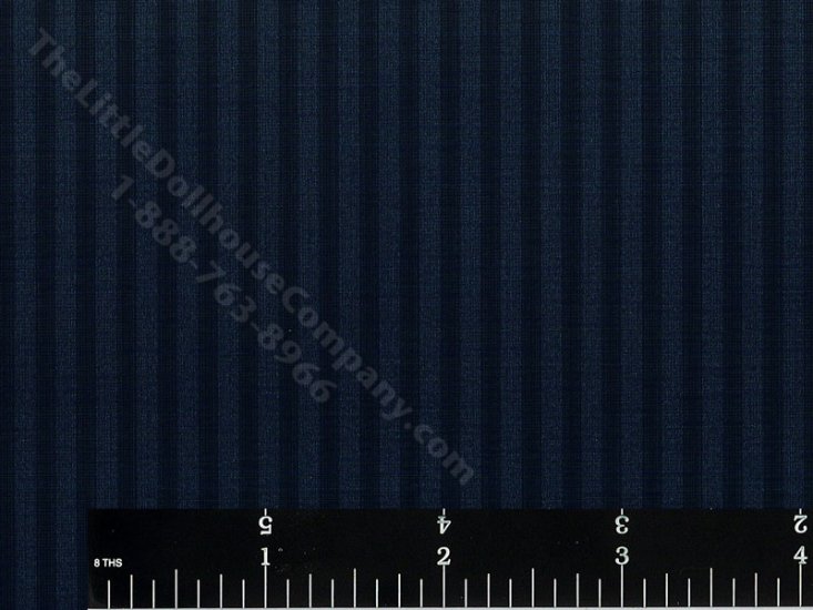 (image for) Blue on Blue Stripe Miniature Wallpaper for Dollhouses