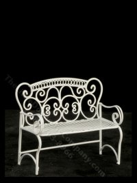 (image for) Miniature Garden Bench for Dollhouses