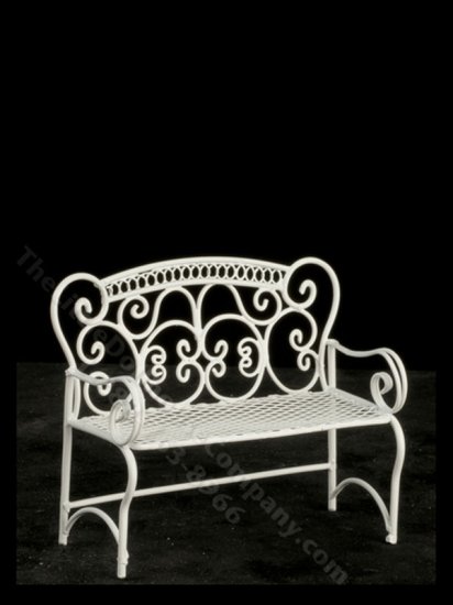 (image for) Miniature Garden Bench for Dollhouses
