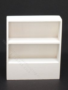 (image for) Miniature Short White Wood Bookshelf