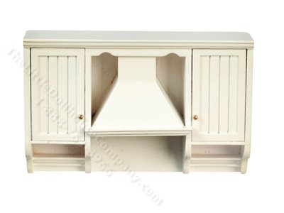 (image for) Miniature White Range Hood for Dollhouses