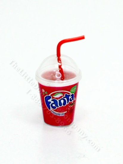 (image for) Miniature To-Go Fanta Cup for Dollhouses