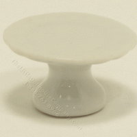 (image for) Miniature White Ceramic Cake Platter