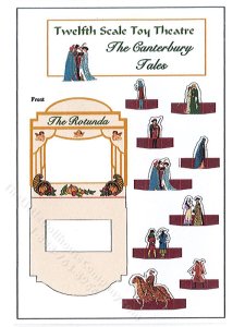 (image for) Miniature Toy Canterbury Tales Theatre Kit for Dollhouses