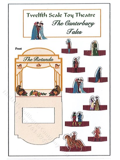 (image for) Miniature Toy Canterbury Tales Theatre Kit for Dollhouses