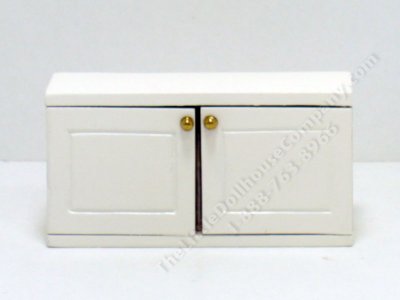 (image for) Miniature Two Door White Upper Cabinet