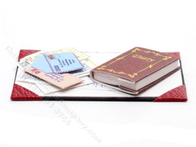 (image for) Miniature Desk Blotter Set for Dollhouses