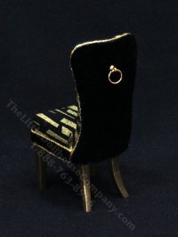 (image for) Miniature Black and Gold Dining Chair by Judith Blondell