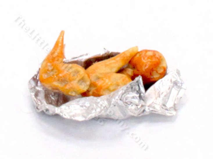 (image for) Miniature Fried Chicken in Tinfoil for Dollhouses