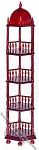(image for) Miniature Mahogany English Conservatory Etagere for Dollhouses