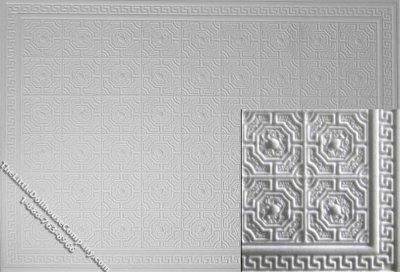 (image for) Miniature Embossed Ceiling Panel for Dollhouses