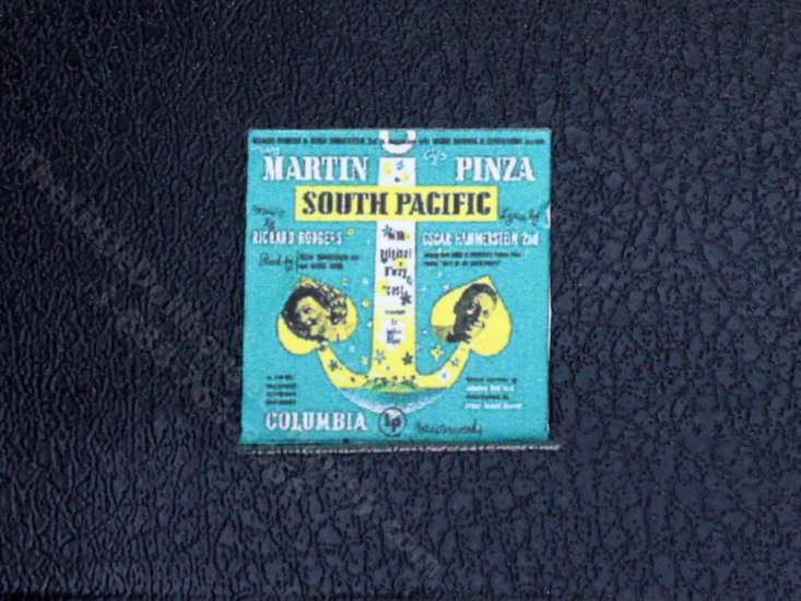 (image for) Miniature "South Pacific" Record Sleeve for Dollhouses