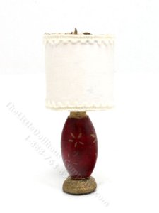 (image for) Miniature Non-working Red Lamp for Dollhouses