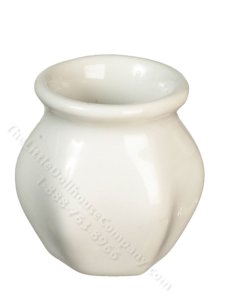 (image for) Miniature White Hexagon Vase for Dollhouses